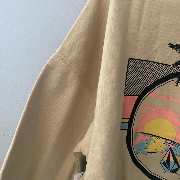 Volcom Tan Zip-Up Hoodie - Picture 6 of 6
